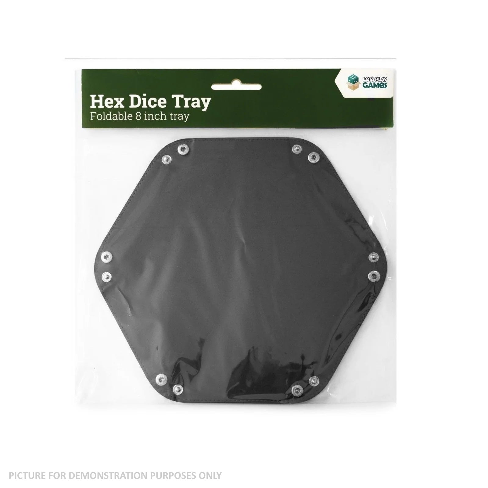 LPG Hex Dice Tray - 8" Black
